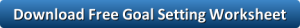 Goal setting worksheet template
