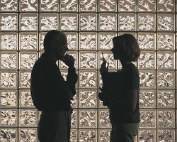 silhouette of a man and woman talking (Success Through Failure episode 367: The Magic of the Invisible, Untapped Force That's Controlling Your Life (And How to Harness It))